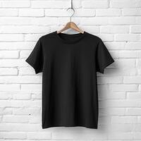 Illustration of a plain t-shirt mockup, AI Generated photo