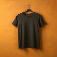 Illustration of a plain t-shirt mockup, AI Generated photo