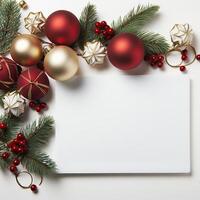 Illustration of Christmas background, AI Generated photo