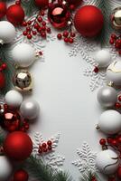 Illustration of Christmas background, AI Generated photo