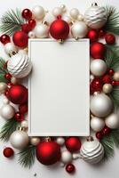 Illustration of Christmas background, AI Generated photo