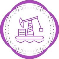 Oil Platform Vector Icon