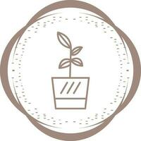 Flower Pot Vector Icon