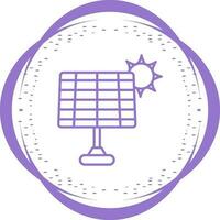 icono de vector de panel solar