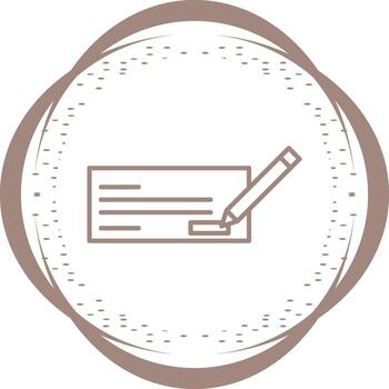 Write Cheque Vector Icon
