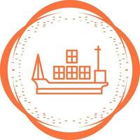 Cargo Ship Vector Icon