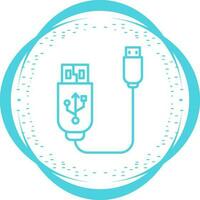 Usb Cable Vector Icon