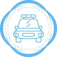 icono de vector de coche de policía