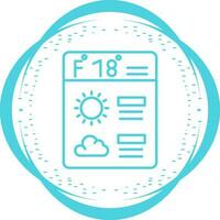 Forecast Vector Icon