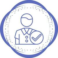 Man Accept Vector Icon