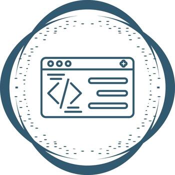 icono de vector de programación
