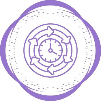 icono de vector de tiempo de procesamiento