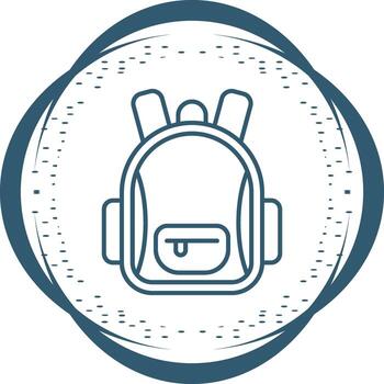 icono de vector de mochila