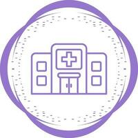 icono de vector de hospital