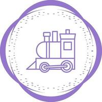 icono de vector de tren de juguete