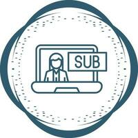 Subscriber Model Vector Icon