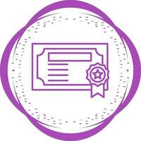 icono de vector de certificado