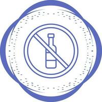 No Alcohol Vector Icon