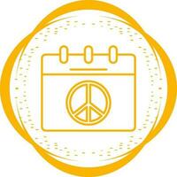 Peace Calendar Vector Icon