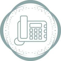 Land Line Phone Vector Icon