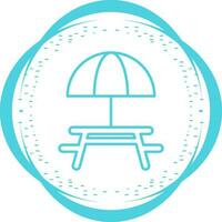 Camping Table Vector Icon