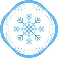 icono de vector de copo de nieve