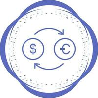 Dollar to Euro Vector Icon