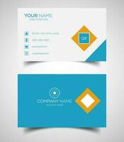 Double-sided creative and modern business card template. Vector illustration