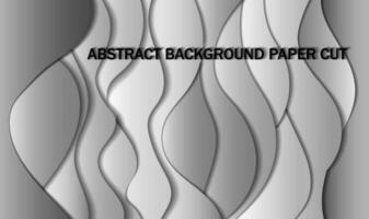 3D abstract background with white paper cut shapes. Vector design layout for business presentations, flyers, posters