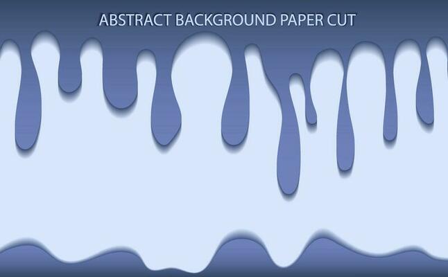 Abstract background, lines and waves in paper cut style, paint flowing on the wall, trendy color Persian jewel