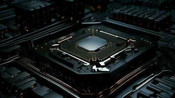 artificial intelligence technology processor computer illustration photo