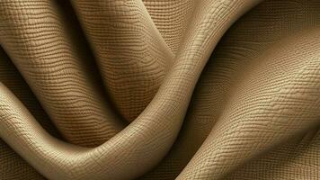 crumpled jute hessian sackcloth canvas woven texture pattern background photo