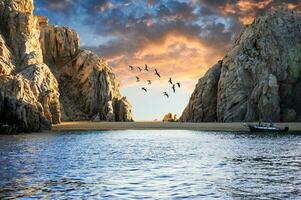 A little beach known as Lover's Beach of Cabo San Lucas is located on the Baja California Peninsula of Mexico, not far from the city of Cabo San Lucas. photo