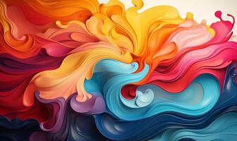 Colorful abstract illustration to use as background AI Generated photo