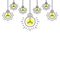 Light Bulb Decoration Vector Ilustration