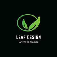 Leaf ldesign logo vector