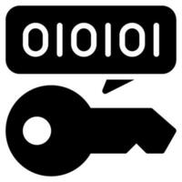 icono de cifrado de datos vector