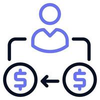 Peer-to-Peer Lending Icon vector