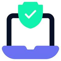 Online Security Icon vector