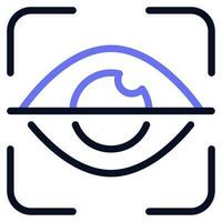 Biometric Authentication Icon vector