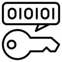 Data Encryption Icon vector