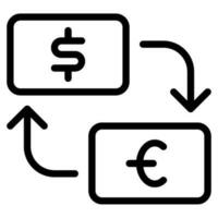 Money Exchange Icons vector