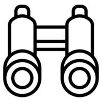 Sightseeing Binoculars Icons vector