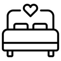 Bed and Pillow Icons vector