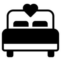 Bed and Pillow Icons vector