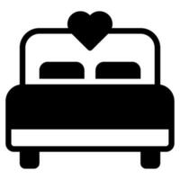 Bed and Pillow Icons vector