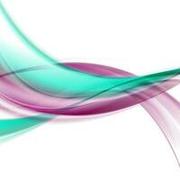 Bright smooth flowing waves abstract background vector