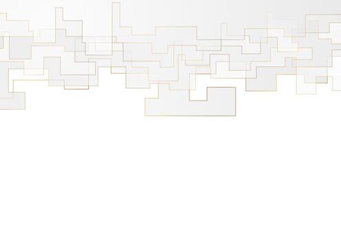 Grey bronze tech geometric abstract background vector