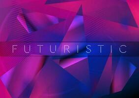 Abstract concept geometric low poly retro background vector