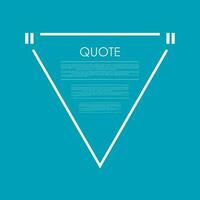 Quote blank speech bubble abstract triangle design vector